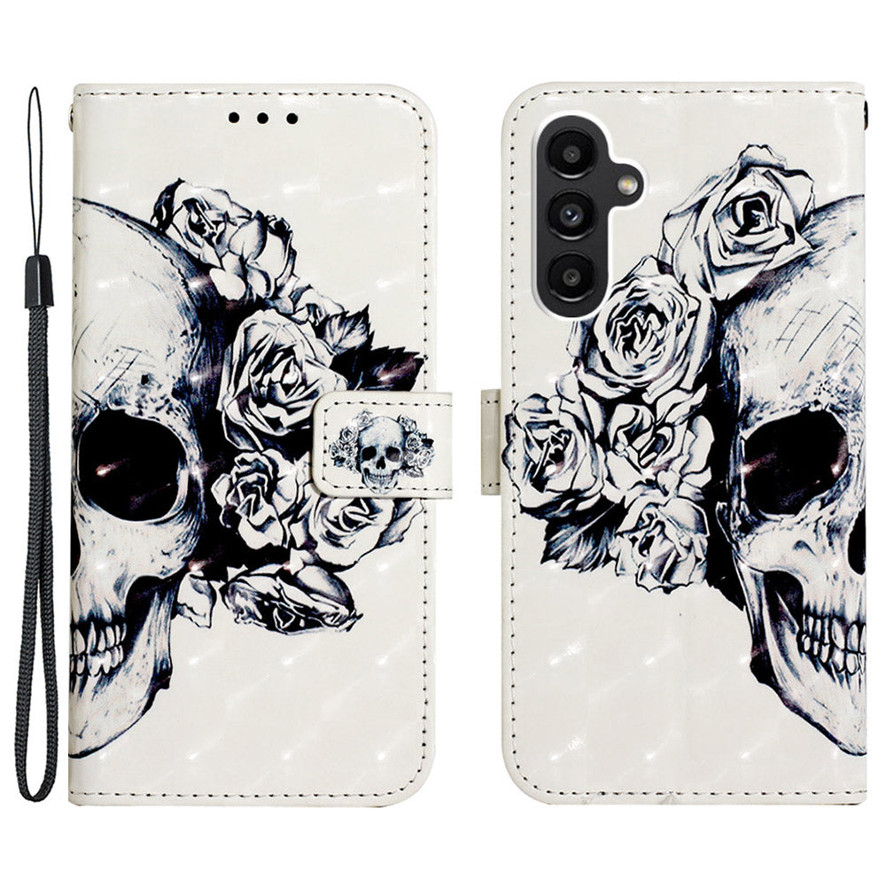 YB Pattern Printing Leather Series-2 For Samsung Galaxy A25 5G A24 4G Wallet Phone Case 3D Pattern Printed Leather Cover YB Pattern Printing Leather Series-2 For Samsung Galaxy A25 5G A24 4G Wallet Phone Case 3D Pattern Printed Leather Cover